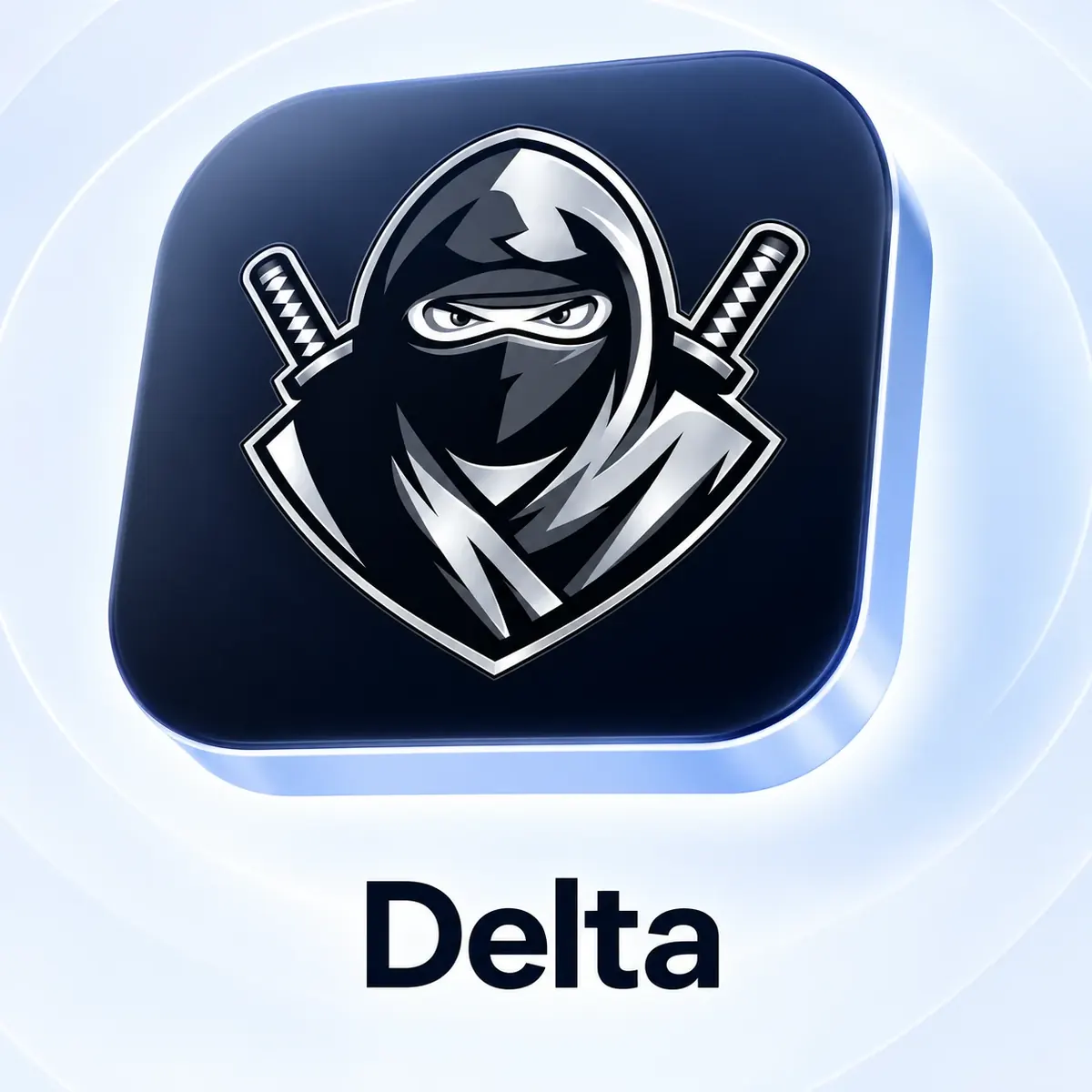 Emblema do Delta Ninja no ícone de um aplicativo para iOS
